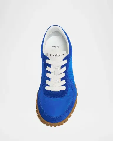 Givenchy Men's Glide Nylon/Suede Low-Top Runner Sneakers | Thumbnail 4 Givenchy Men's Glide Nylon/Suede Low-Top Runner Sneakers | Thumbnail 4