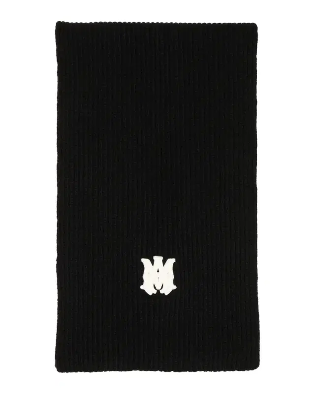 Amiri Men 's MA Ribbed Wool Scarf