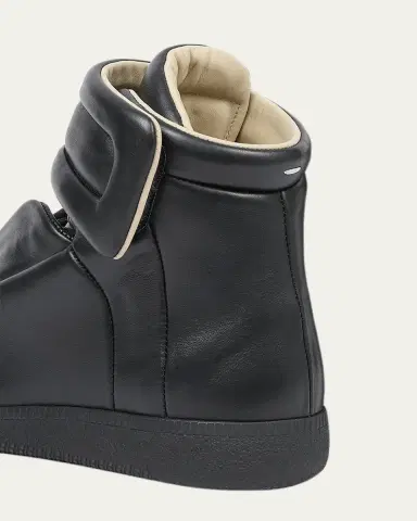 Maison Margiela Men 's Future Leather High-Top Sneakers | Thumbnail 3 Maison Margiela Men 's Future Leather High-Top Sneakers | Thumbnail 3