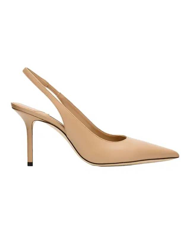 Jimmy Choo 85mm Love Leather Slingback Pumps