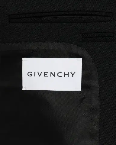 Givenchy Men's Fitted Wool Raw-Edge Two-Button Blazer | Thumbnail 6