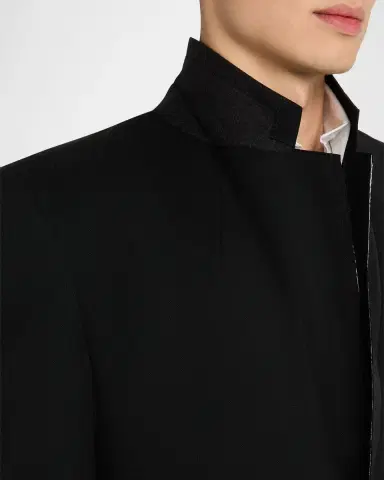 Givenchy Men's Fitted Wool Raw-Edge Two-Button Blazer | Thumbnail 7