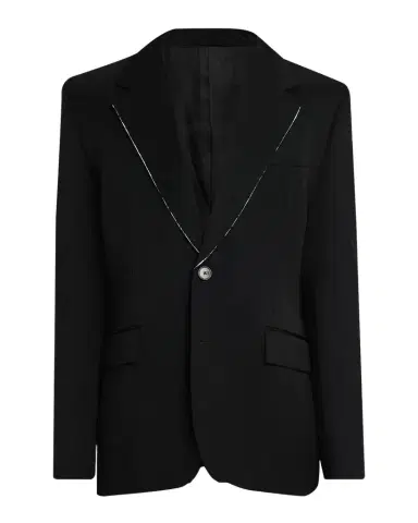 Givenchy Men's Fitted Wool Raw-Edge Two-Button Blazer | Thumbnail 1