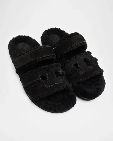 Tory Burch Ines Shearling Sport Slide Sandals | Thumbnail 3 Tory Burch Ines Shearling Sport Slide Sandals | Thumbnail 3