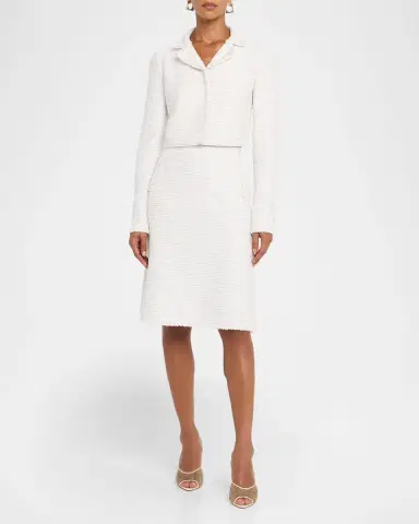 Giambattista Valli Paillette Tweed Crop Jacket | Thumbnail 2