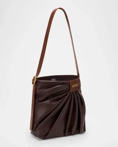 Loewe Pleated Tote Bag in Leather | Thumbnail 6 Loewe Pleated Tote Bag in Leather | Thumbnail 6