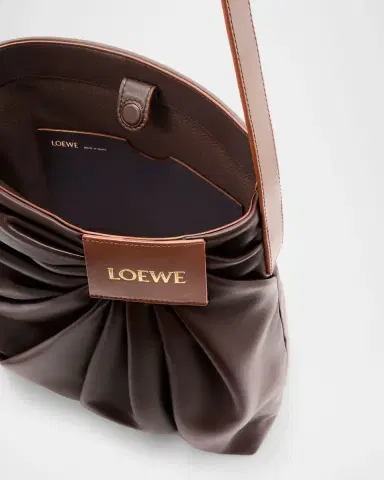 Loewe Pleated Tote Bag in Leather | Thumbnail 7 Loewe Pleated Tote Bag in Leather | Thumbnail 7