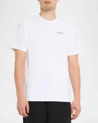 Givenchy Men's Cotton Logo Stamp Print T-Shirt | Thumbnail 4