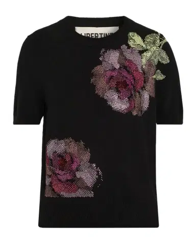 Libertine American Beauty Embellished Short-Sleeve Cashmere Sweater | Thumbnail 1 Libertine American Beauty Embellished Short-Sleeve Cashmere Sweater | Thumbnail 1