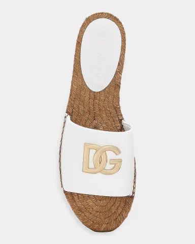 Dolce & Gabbana DG Medallion Napa Espadrille Sandals | Thumbnail 3