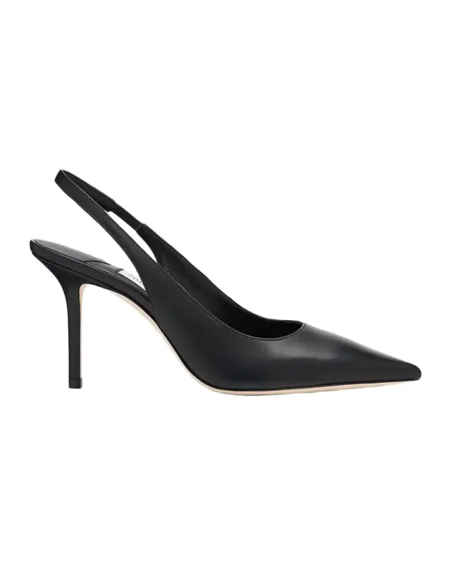 Jimmy Choo 85mm Love Leather Slingback Pumps
