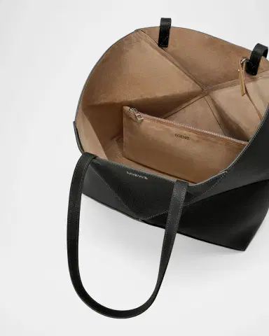 Loewe Puzzle Fold Tote Bag in Leather | Thumbnail 3 Loewe Puzzle Fold Tote Bag in Leather | Thumbnail 3