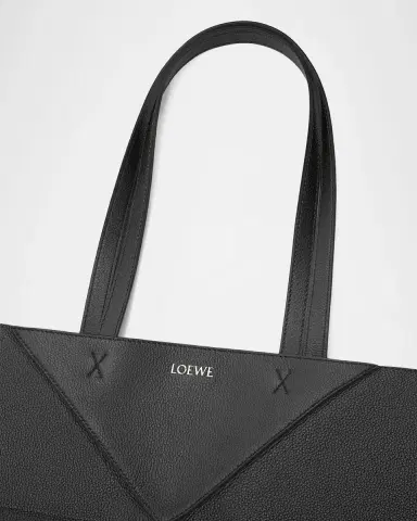 Loewe Puzzle Fold Tote Bag in Leather | Thumbnail 5 Loewe Puzzle Fold Tote Bag in Leather | Thumbnail 5