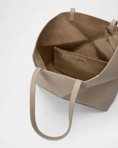 Loewe Puzzle Fold Tote Bag in Leather | Thumbnail 8 Loewe Puzzle Fold Tote Bag in Leather | Thumbnail 8