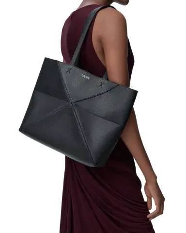 Loewe Puzzle Fold Tote Bag in Leather | Thumbnail 1 Loewe Puzzle Fold Tote Bag in Leather | Thumbnail 1