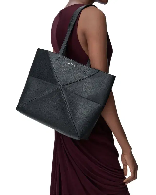 Loewe Puzzle Fold Tote Bag in Leather