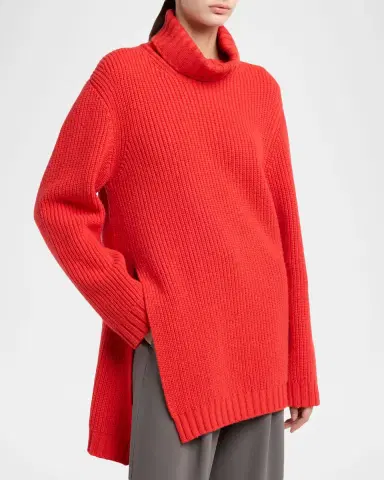 Giorgio Armani Ribbed Cashmere Turtleneck Sweater | Thumbnail 4 Giorgio Armani Ribbed Cashmere Turtleneck Sweater | Thumbnail 4