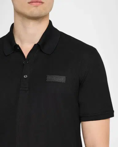 Givenchy Men's Grosgrain Label Pique Polo Shirt | Thumbnail 5 Givenchy Men's Grosgrain Label Pique Polo Shirt | Thumbnail 5