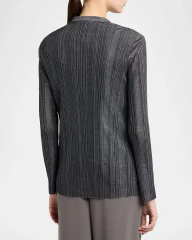 Giorgio Armani Plisse Jersey Jacket | Thumbnail 3 Giorgio Armani Plisse Jersey Jacket | Thumbnail 3