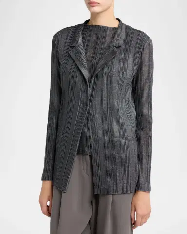 Giorgio Armani Plisse Jersey Jacket | Thumbnail 4 Giorgio Armani Plisse Jersey Jacket | Thumbnail 4