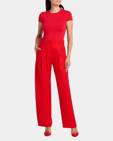 Giorgio Armani Wide-Leg Virgin Wool Trousers | Thumbnail 2 Giorgio Armani Wide-Leg Virgin Wool Trousers | Thumbnail 2