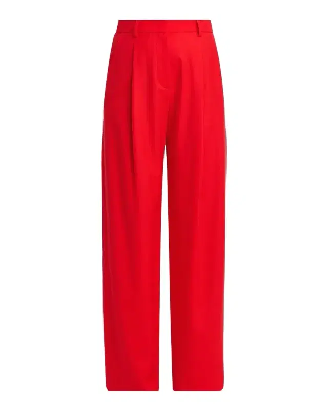 Giorgio Armani Wide-Leg Virgin Wool Trousers