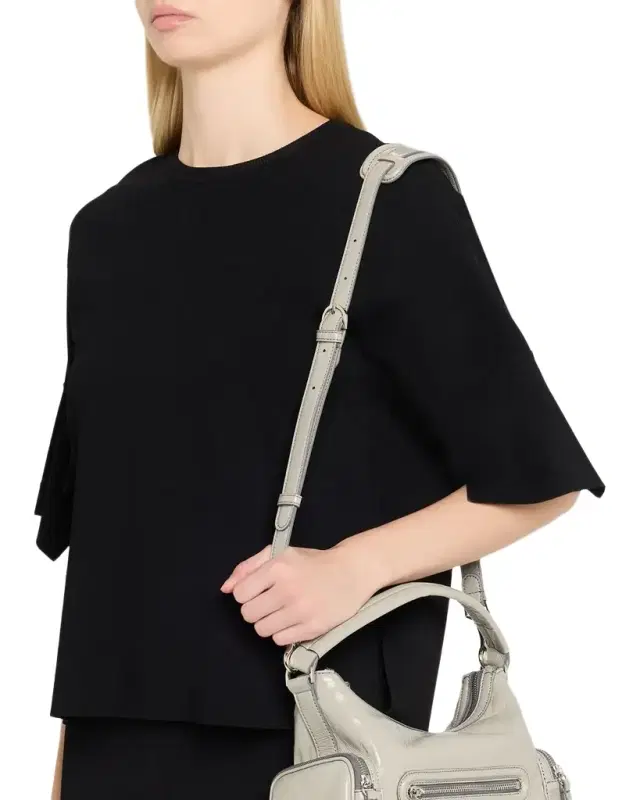 Stella McCartney Dartmoor Small Patent Vegan Leather Shoulder Bag