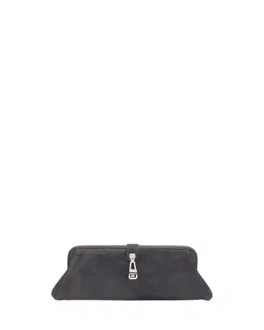 Gabriela Hearst Baguette Suede Clutch Bag | Thumbnail 1 Gabriela Hearst Baguette Suede Clutch Bag | Thumbnail 1
