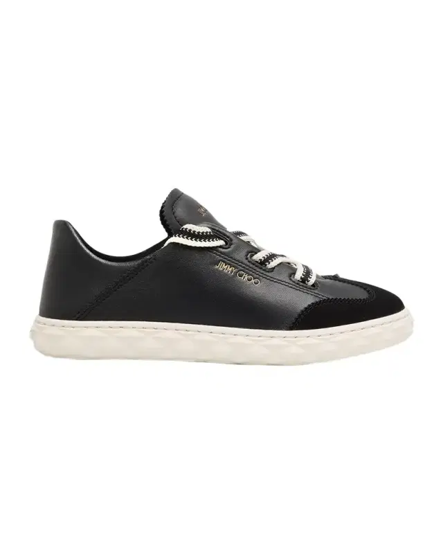 Diamond Light Flex Mixed Leather Low-Top Sneakers