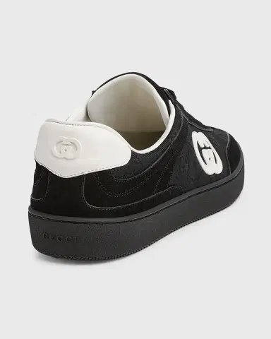 Gucci Men's G75 Canvas and Suede T-Toe Low-Top Sneakers | Thumbnail 2 Gucci Men's G75 Canvas and Suede T-Toe Low-Top Sneakers | Thumbnail 2