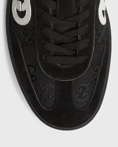 Gucci Men's G75 Canvas and Suede T-Toe Low-Top Sneakers | Thumbnail 3 Gucci Men's G75 Canvas and Suede T-Toe Low-Top Sneakers | Thumbnail 3