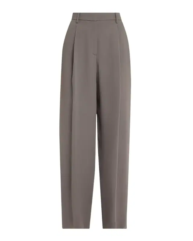 Giorgio Armani Washed Silk Pleated Trousers