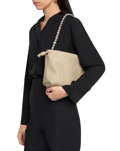 Loewe Flamenco Medium Shoulder Bag in Leather | Thumbnail 1 Loewe Flamenco Medium Shoulder Bag in Leather | Thumbnail 1