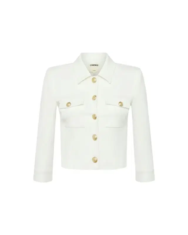 L 'Agence Kumi Cropped Fitted Jacket