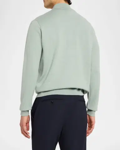 Peter Millar Men's Coolspun Lite Cotton Quarter-Zip Sweater | Thumbnail 3 Peter Millar Men's Coolspun Lite Cotton Quarter-Zip Sweater | Thumbnail 3