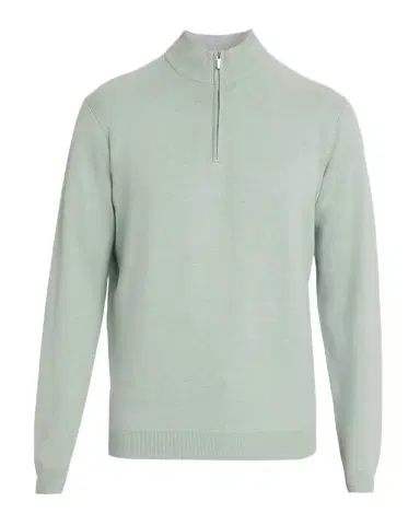 Peter Millar Men's Coolspun Lite Cotton Quarter-Zip Sweater | Thumbnail 1 Peter Millar Men's Coolspun Lite Cotton Quarter-Zip Sweater | Thumbnail 1