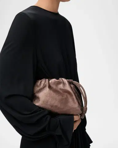 Loewe Flamenco Clutch Bag in Moire-Print Leather | Thumbnail 3 Loewe Flamenco Clutch Bag in Moire-Print Leather | Thumbnail 3