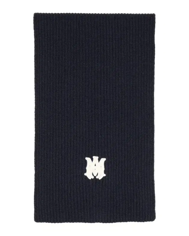 Amiri Men 's MA Ribbed Wool Scarf