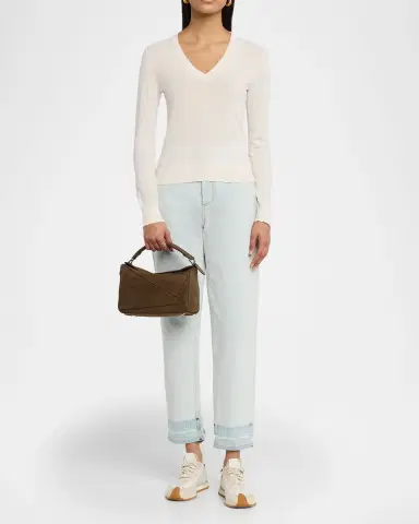 Loewe Puzzle Small Top-Handle Bag in Smooth Leather | Thumbnail 5 Loewe Puzzle Small Top-Handle Bag in Smooth Leather | Thumbnail 5