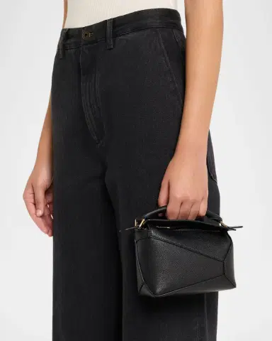 Loewe Puzzle Edge Mini Top-Handle Bag in Grain Leather | Thumbnail 5 Loewe Puzzle Edge Mini Top-Handle Bag in Grain Leather | Thumbnail 5