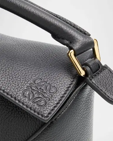 Loewe Puzzle Edge Mini Top-Handle Bag in Grain Leather | Thumbnail 9 Loewe Puzzle Edge Mini Top-Handle Bag in Grain Leather | Thumbnail 9