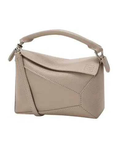 Loewe Puzzle Edge Mini Top-Handle Bag in Grain Leather | Thumbnail 1 Loewe Puzzle Edge Mini Top-Handle Bag in Grain Leather | Thumbnail 1