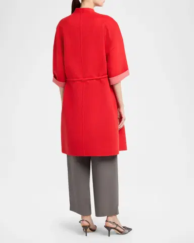Giorgio Armani Bicolor Virgin Wool Coat | Thumbnail 3