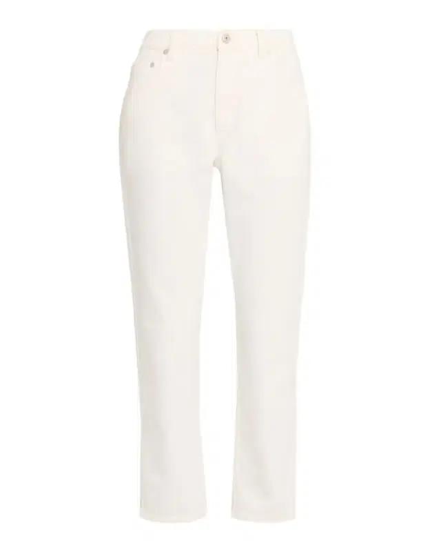 Brunello Cucinelli Mid-Rise Cotton Bull Straight-Leg Ankle Jeans