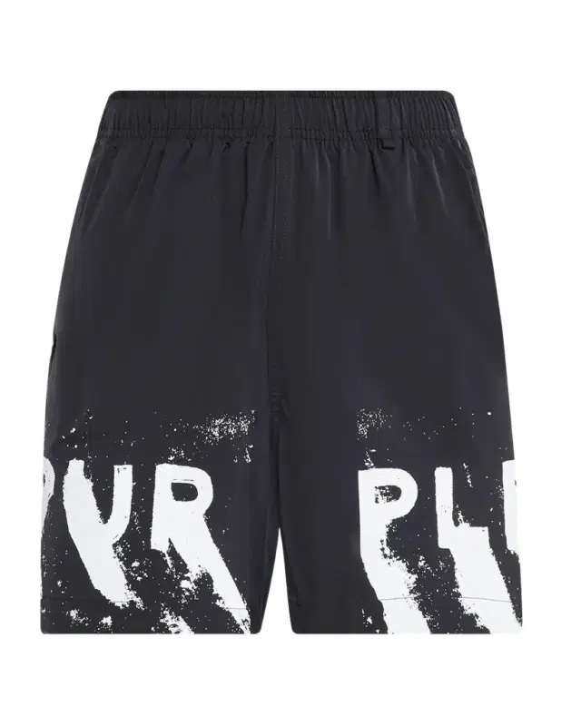 PURPLE Men's Wordmark Logo Swim Shorts