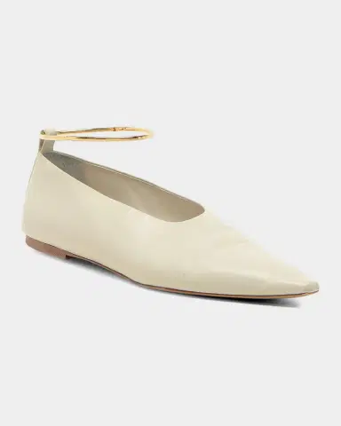 Jil Sander Ring Leather Ballerina Flats | Thumbnail 6 Jil Sander Ring Leather Ballerina Flats | Thumbnail 6