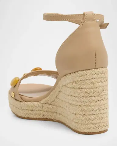 Gianvito Rossi 70mm Embellished Leather Espadrille Wedge Sandals | Thumbnail 3 Gianvito Rossi 70mm Embellished Leather Espadrille Wedge Sandals | Thumbnail 3