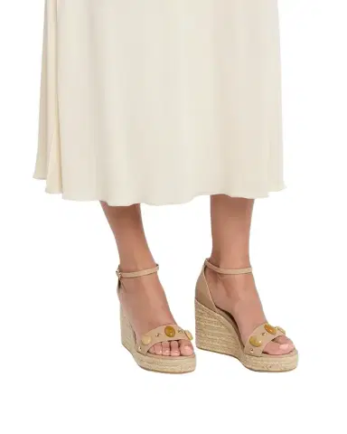 Gianvito Rossi 70mm Embellished Leather Espadrille Wedge Sandals | Thumbnail 1 Gianvito Rossi 70mm Embellished Leather Espadrille Wedge Sandals | Thumbnail 1