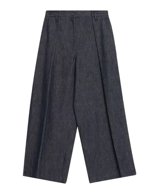 Brunello Cucinelli Pleated Straight-Leg Ankle Jeans