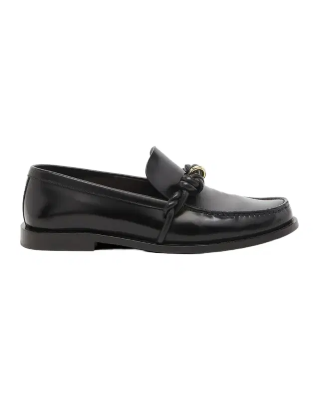 Jil Sander Tangle Knotted Leather Loafers